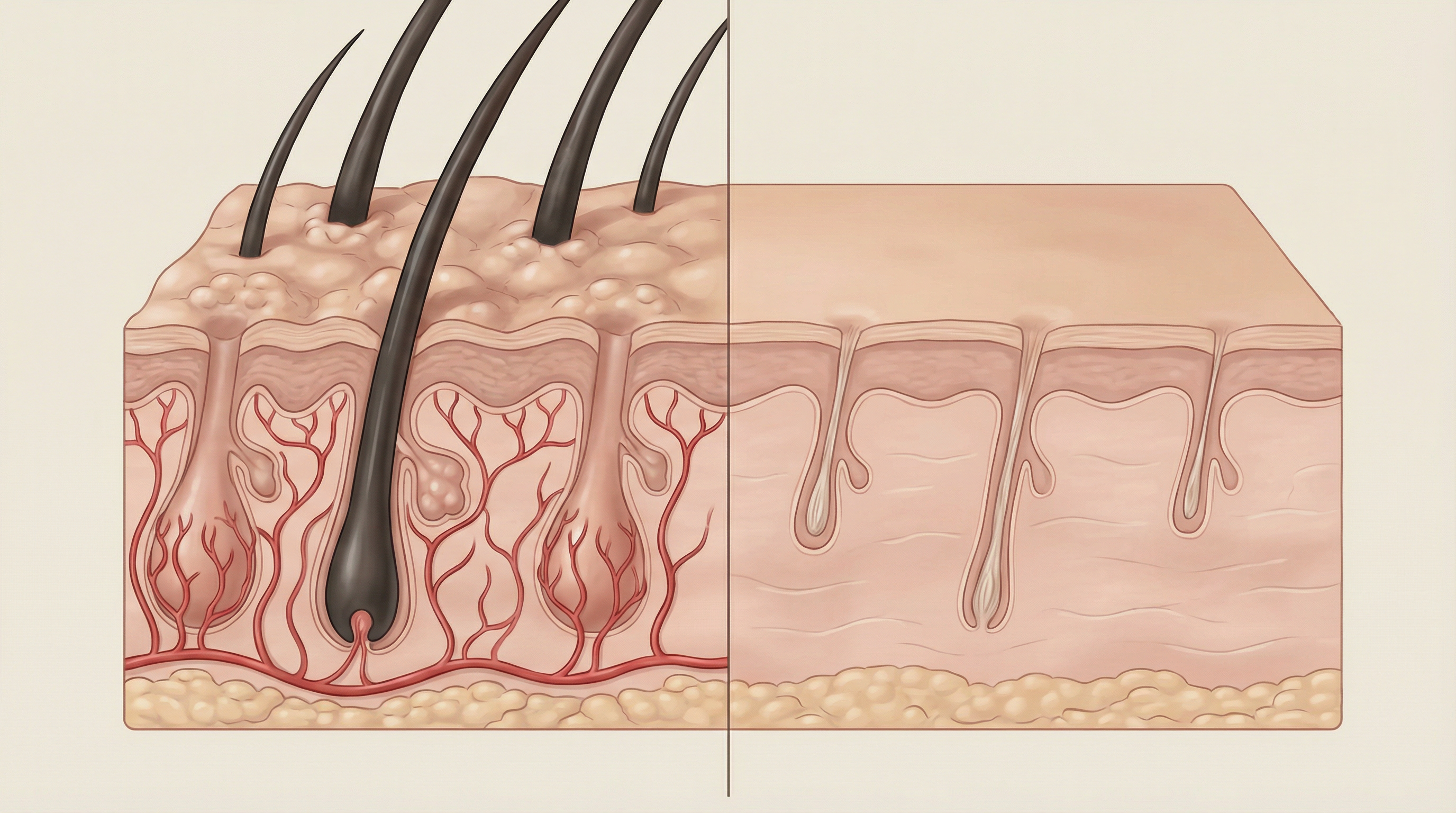 результат лазерной эпиляции ареол до и после курса процедур